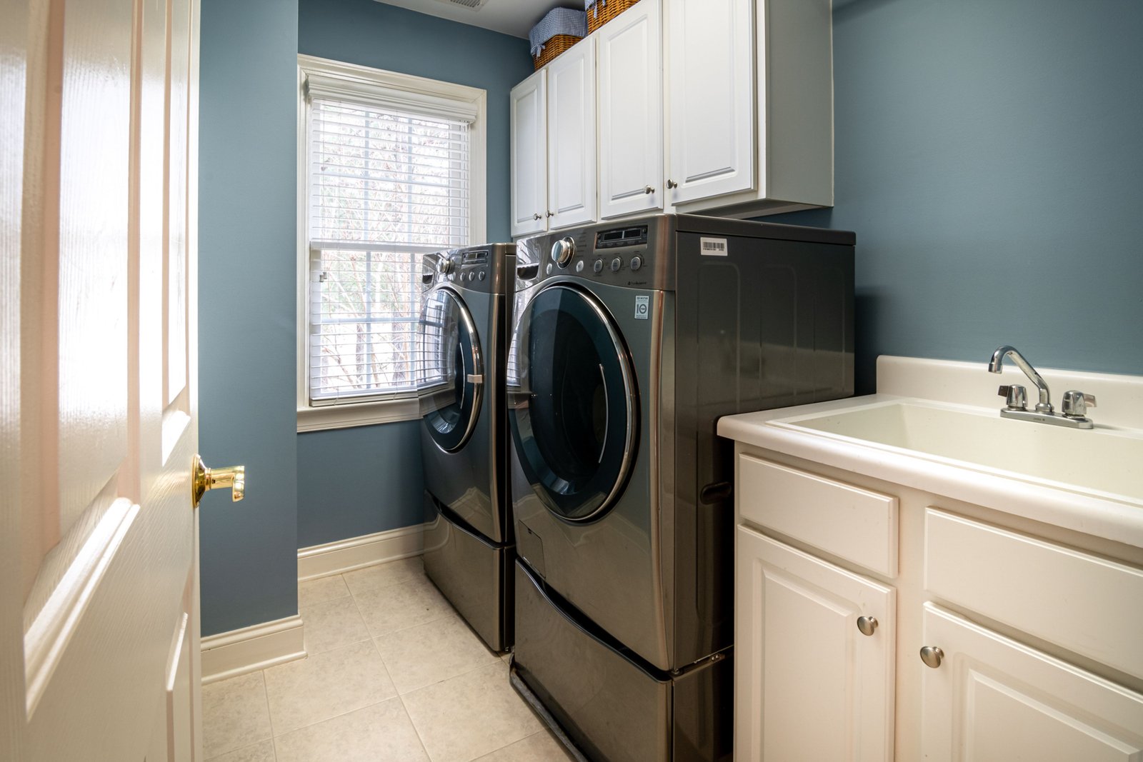 Laundry room with washer and dryer